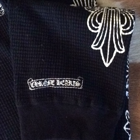 Chrome hearts authentic leggings sweat pants waffle weave - Picture 3 of 9